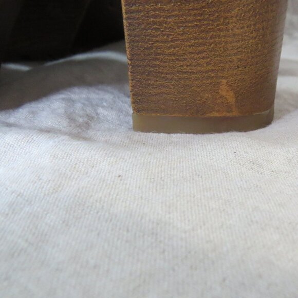 KORKS Kristian Leather Platform Slingback Sandal SIZE 8 Black - Picture 7 of 11